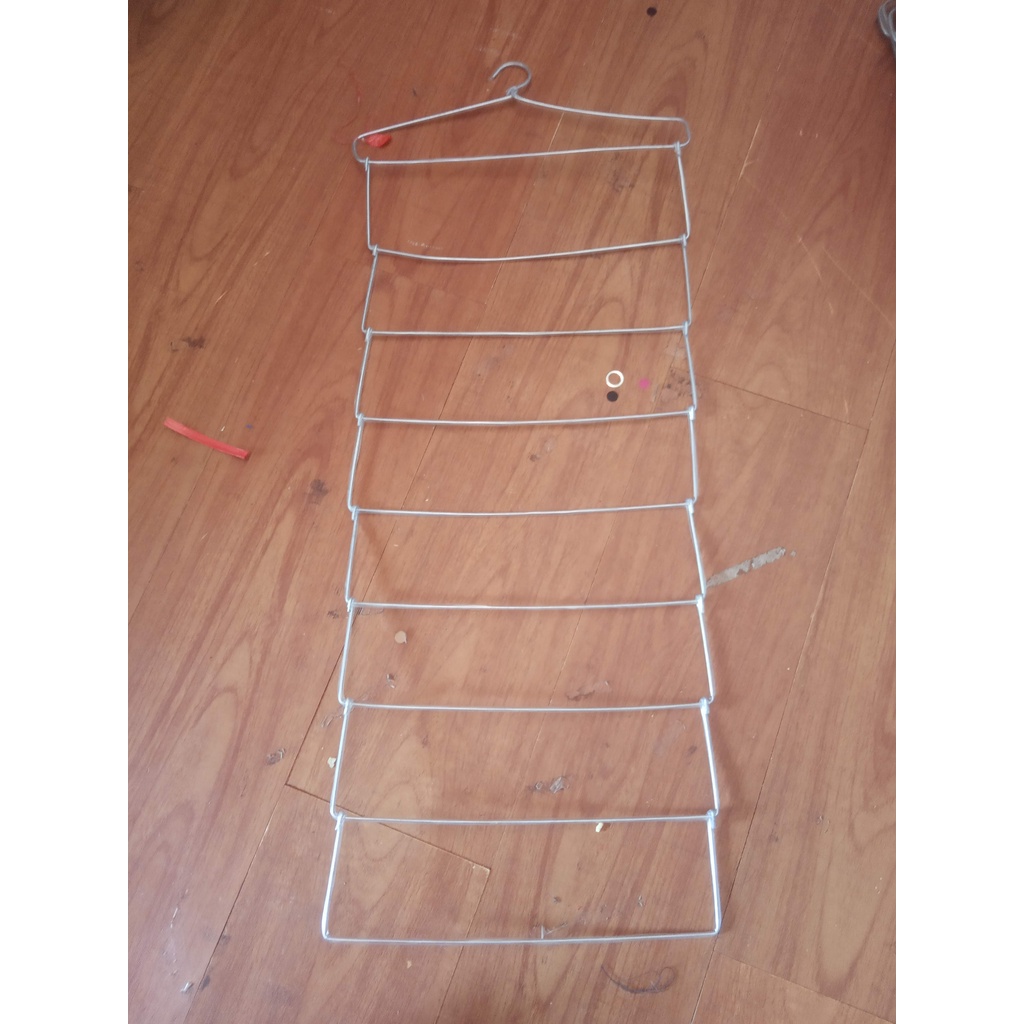 HANGER JILBAB 9 SUSUN ISI 1 KAWAT BESI TEBAL GANTUNGAN HIJAB