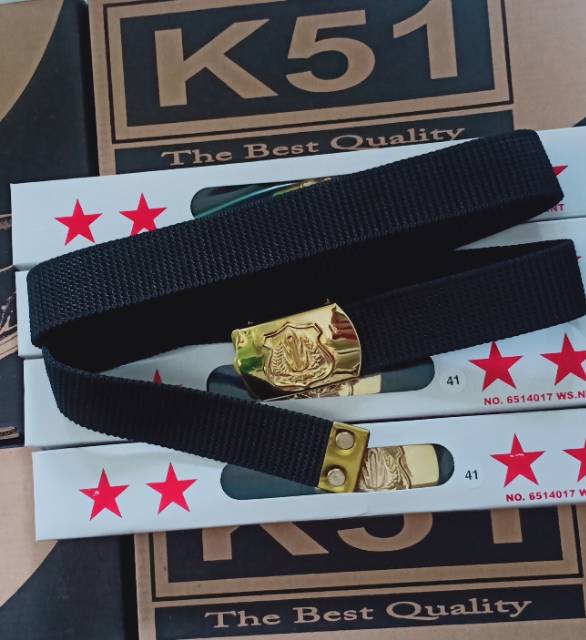 Sabuk Kopel PDH Berbagai Instansi Nylon Ikat pinggang Security Satpam Pol PP TNI Dishub Polri Damkar Pria Non Motif - SN02