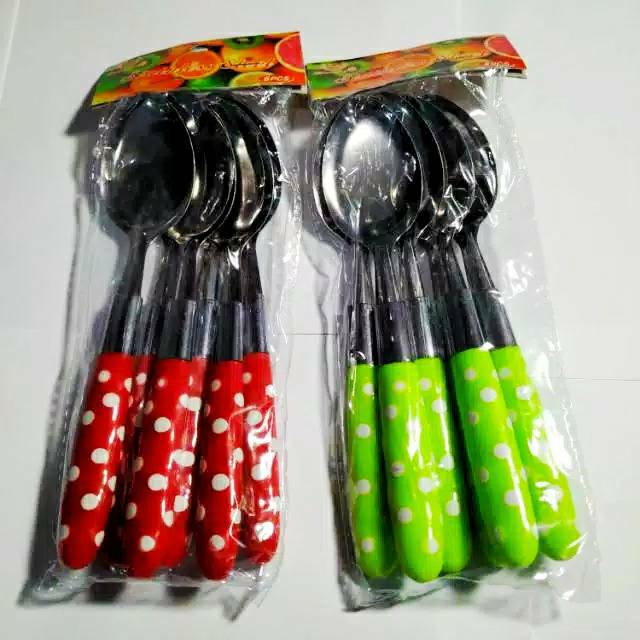 Sendok Polkadot isi 6