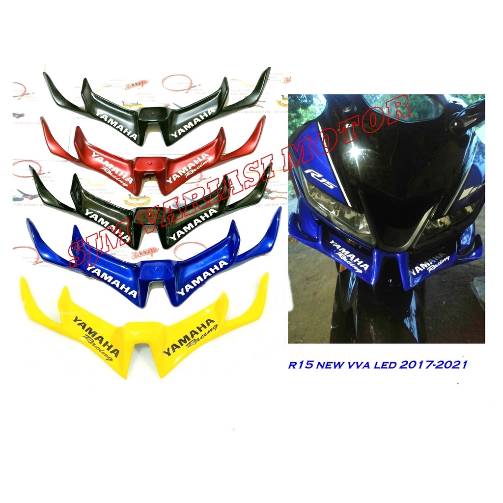 WINGLET R15 new V3 vva-WINGLET SAYAP DEPAN YAMAHA ALL NEW R15 VVA 2017-2021