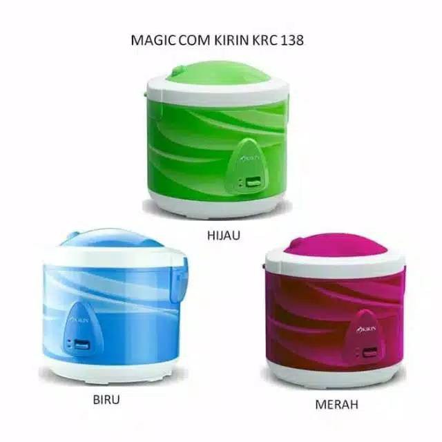 [SUSE] RICE COOKER MAGIC COM JAR KIRIN KRC 138 3 IN 1 2L