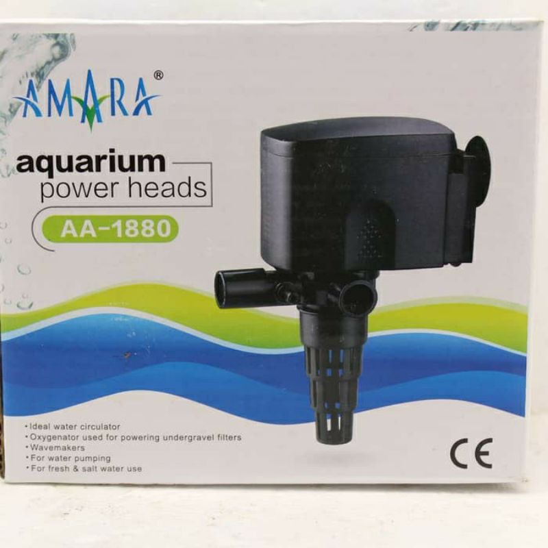 Mesin Pompa Power Head PH Filter Aquarium Kolam Merk Amara AA 1880
