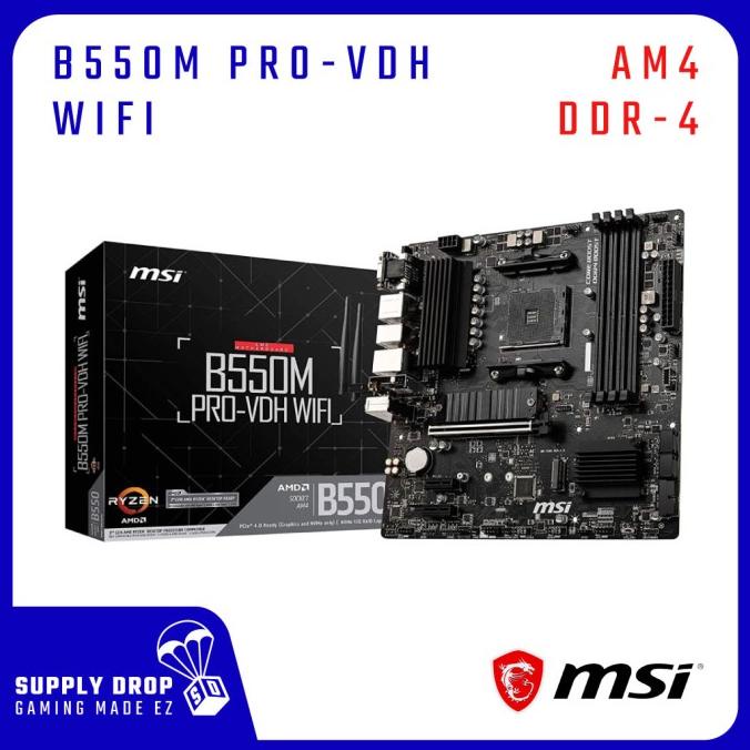 Msi b550m pro vdh wifi описание