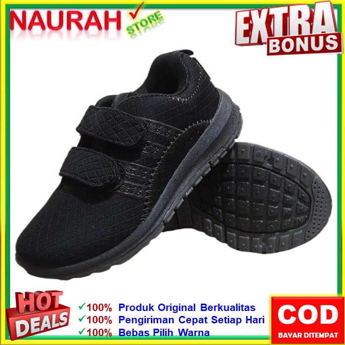 ANDO PLANO VELCRO ORIGINAL SNEAKER KUALITAS IMPORT SEPATU ANAK PAUD TK PROMO HARGA MURAH