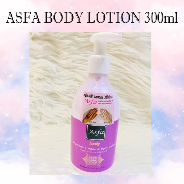 [ORI] [BPOM] ASFA Brightening Hand &amp; Body Lotion with Niacinamide dan Vitamin E | Lotion Pencerah &amp; Pemutih