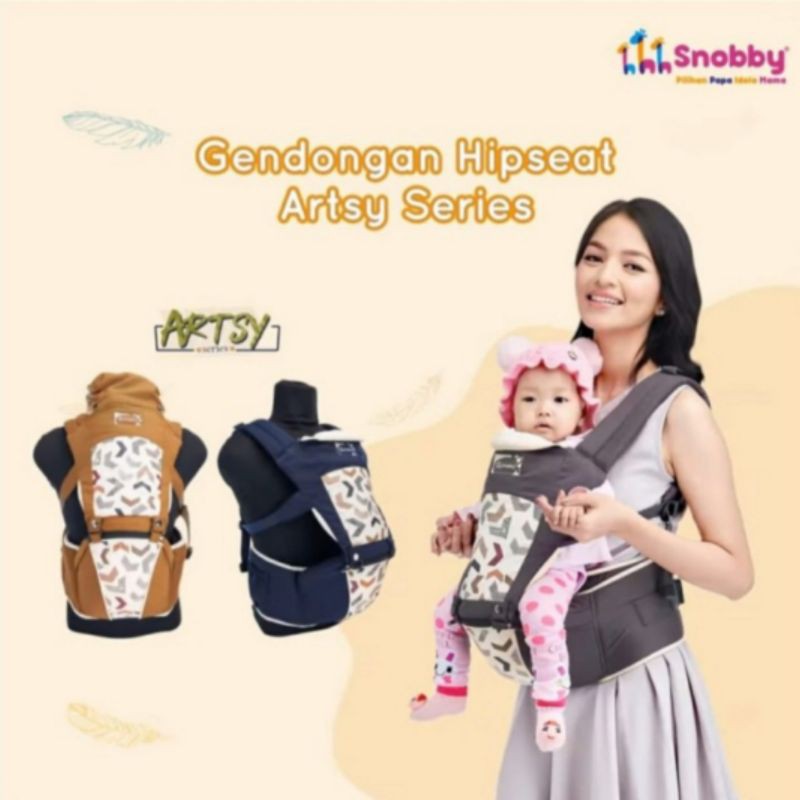 Snobby gendongan hipseat artsy series gendongan duduk bayi TPG5841