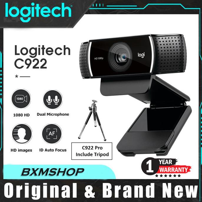 Promo Logitech C922 Pro Hd Stream Webcam Logitech C922 Original Web Cam C922