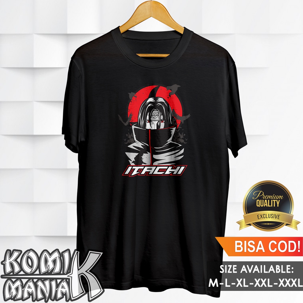 Kaos Anime Naruto Baju Distro Pria Cowok Dewasa Original T Shirt Keren Tshirt Wibu Lengan Panjang Pe