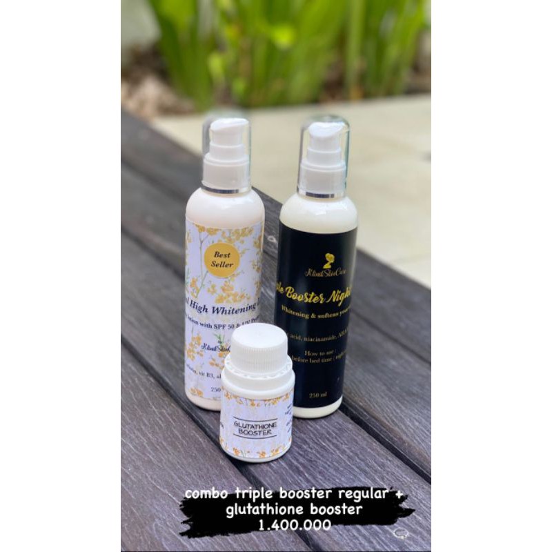 Paket Combo Triple Booster Regular + Glutathione Booster Original Dina Humaira