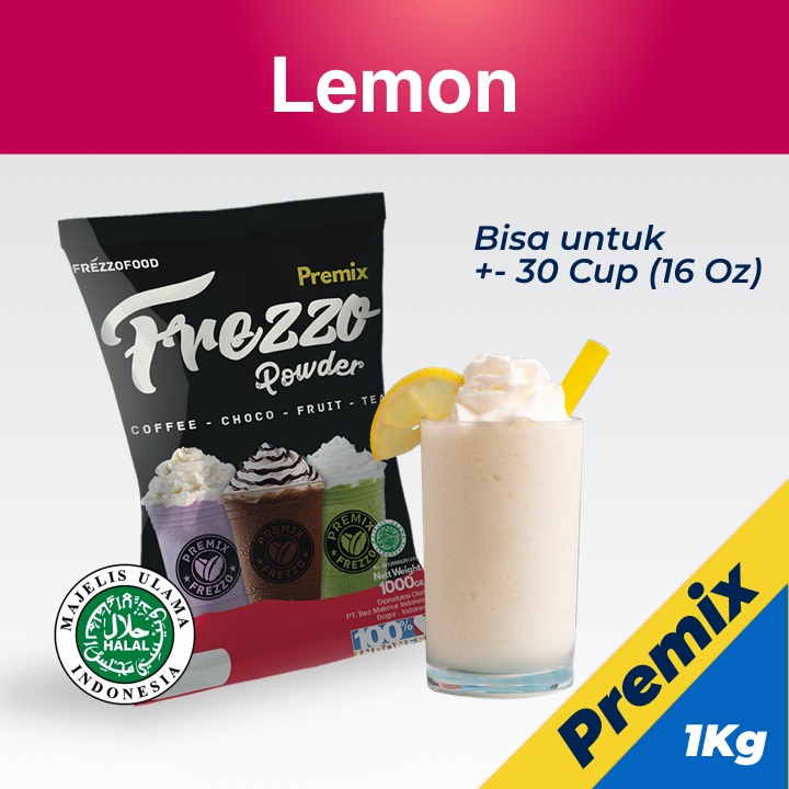 

Bubuk Minuman milkshake powder drink premix rasa LEMON TEA kemasan 1 kg