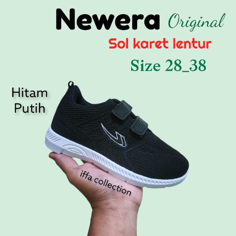 sepatu sekolah newera original redy perekat