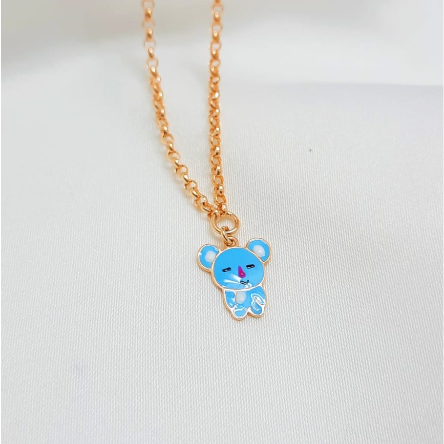 Kalung Anak Emas Muda Model Karakter Koya BT21 (TKKSTETT/TKKSTETQ)