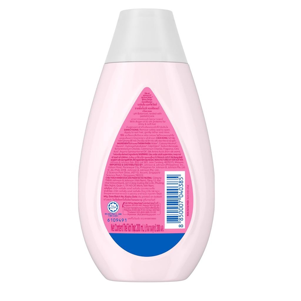 Bisa COD Johnsons Active Kids Shiny Drops Conditioner 200 ml - Kondisioner Bayi - Johnsons Conditioner Anak A