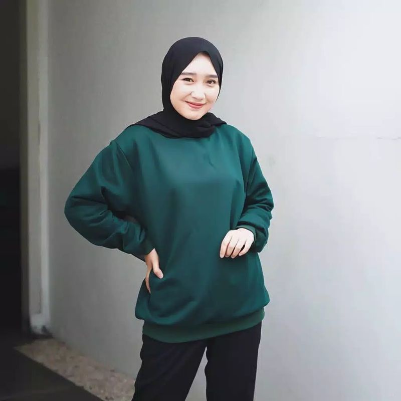 SWEATER WANITA CREWNEX ATASAN WANITA BLUSE POLOS