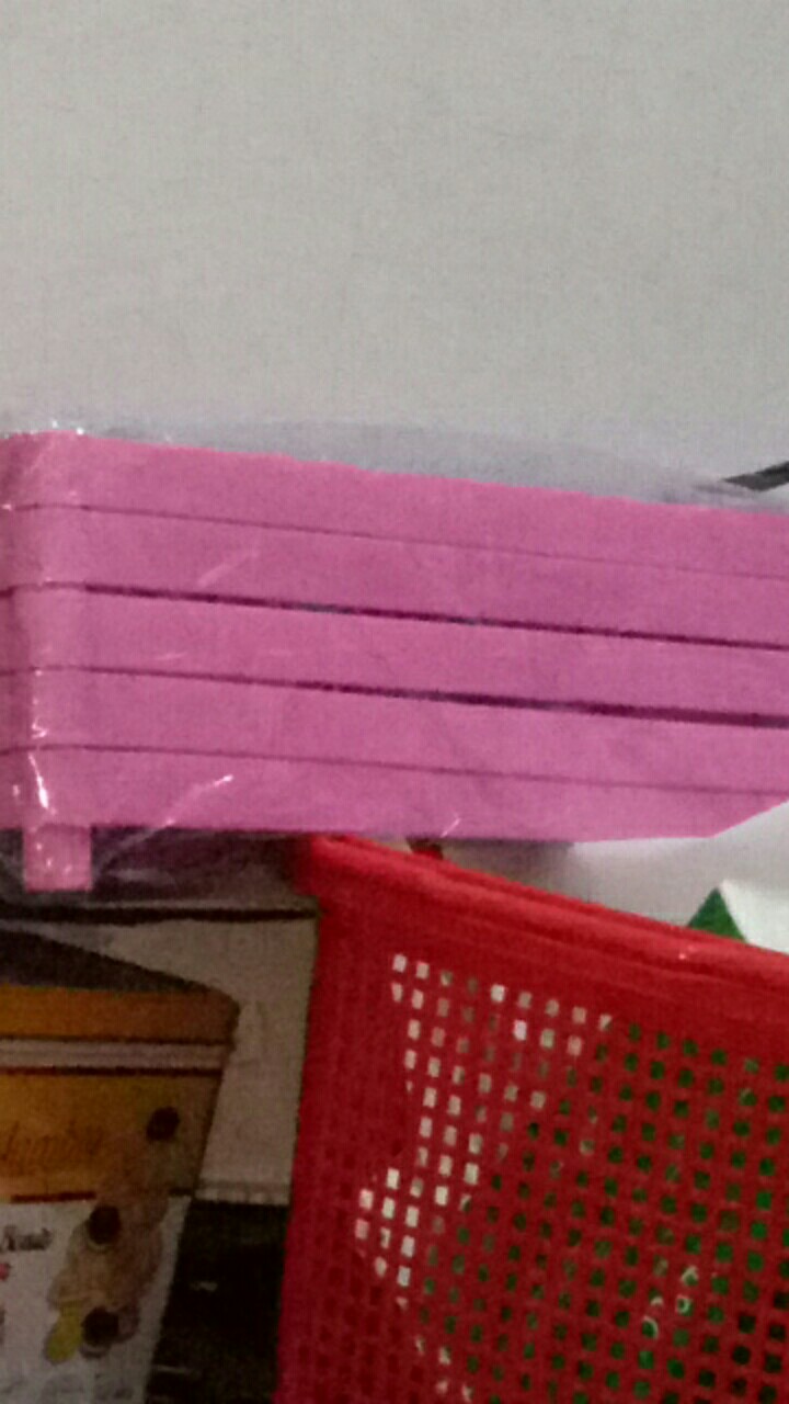 Rak Sepatu Plastik Susun 5, Warna Ungu, Pink, Hijau