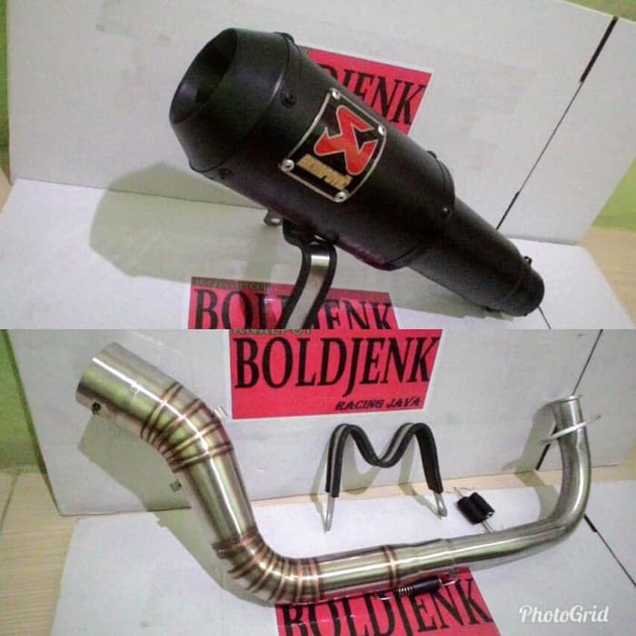 Knalpot racing NMAX AEROX VARIO 150 125 akrapovic black