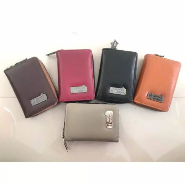 Dompet Kartu Polos Rumah Warna