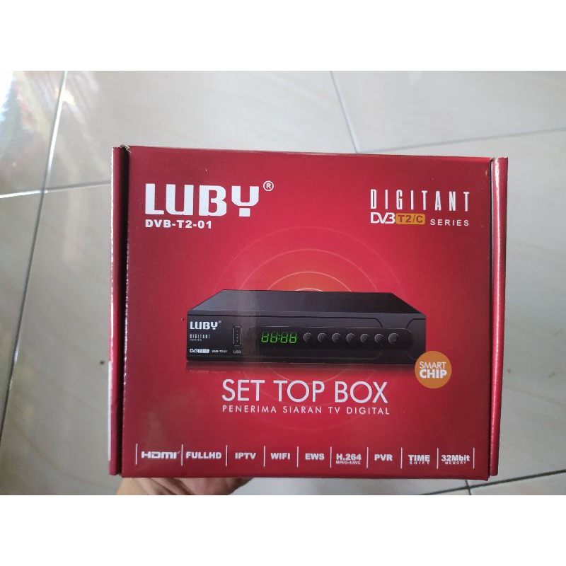 STB Set top box luby DVB-T2 penerima siaran tv digital