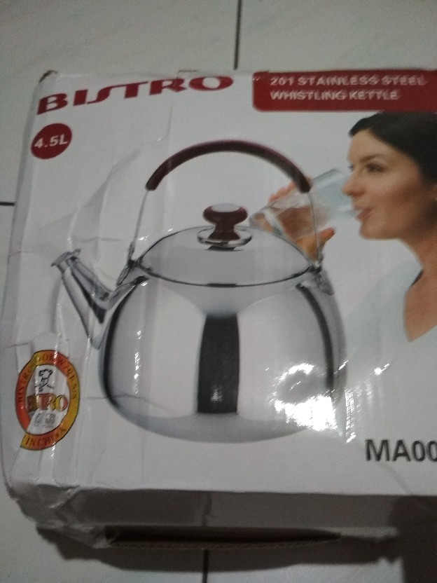 Teko Air Bisa Bunyi Stainless Steel Bahan Tebal/ Bistro Kettle Ma002