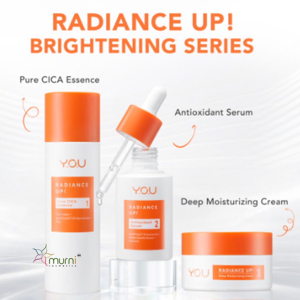 YOU RADIANCE UP ||  PURE CICA ESSENCE 1 , ANTIOXIDANT SERUM 2, DEEP MOISTURIZING CREAM 3