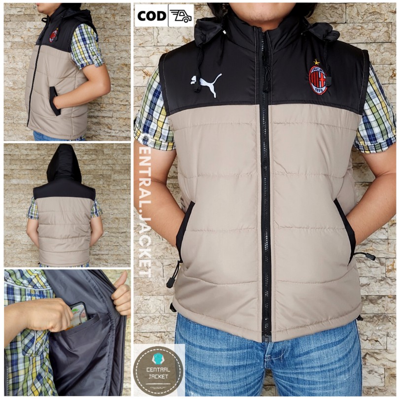 ROMPI PARASUT PRIA HOODIE - VEST HOODIE PREMIUM - CENTRAL JACKET