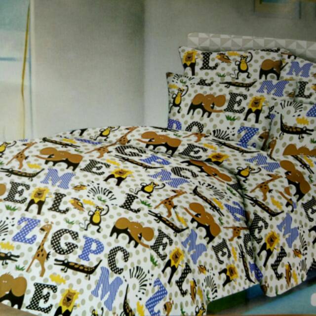 Sprei, Bed Cover, Home set "Alphabet Animal"