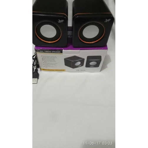 speaker aktif usb multimedia High Quality punya tombol volume HITAM