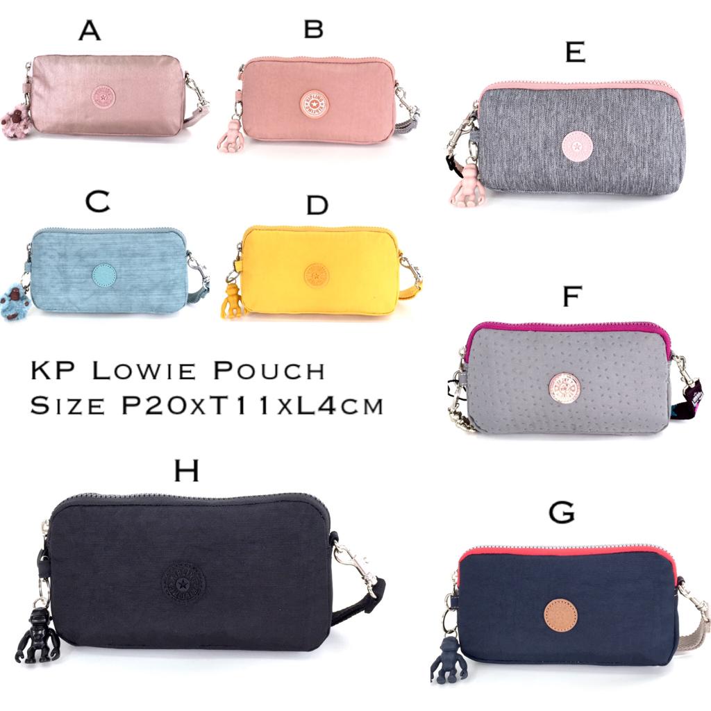 Dompet Kipling Lowie pouch Original asli ORI Tempat HP Uang Kartu zipper Risleting Banyak slot Kartu