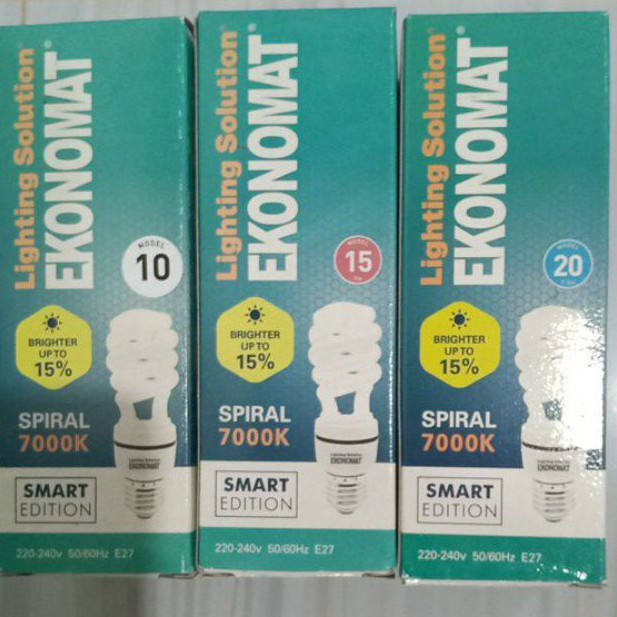 LAMPU EKONOMAT SPIRAL 10/15/20W harga sama