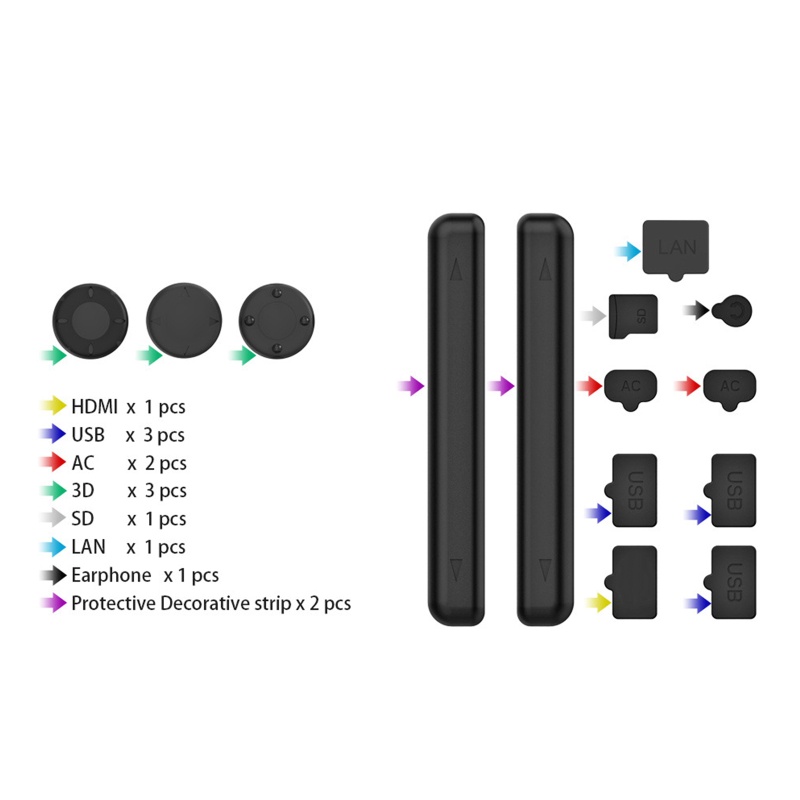 Btsg Untuk Saklar/Switch Oled Steker Debu Silikon Penutup Debu Stopper Dust Proof