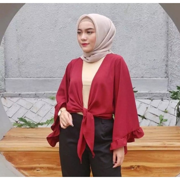 Baju Atasan wanita terbaru septiani cardigan kekinian