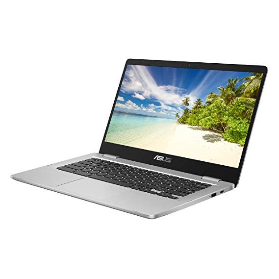 LAPTOP MURAH ASUS CHROMEBOOK C423NA INTEL N3350 4GB 64GB 128GB 14 HD SILVER