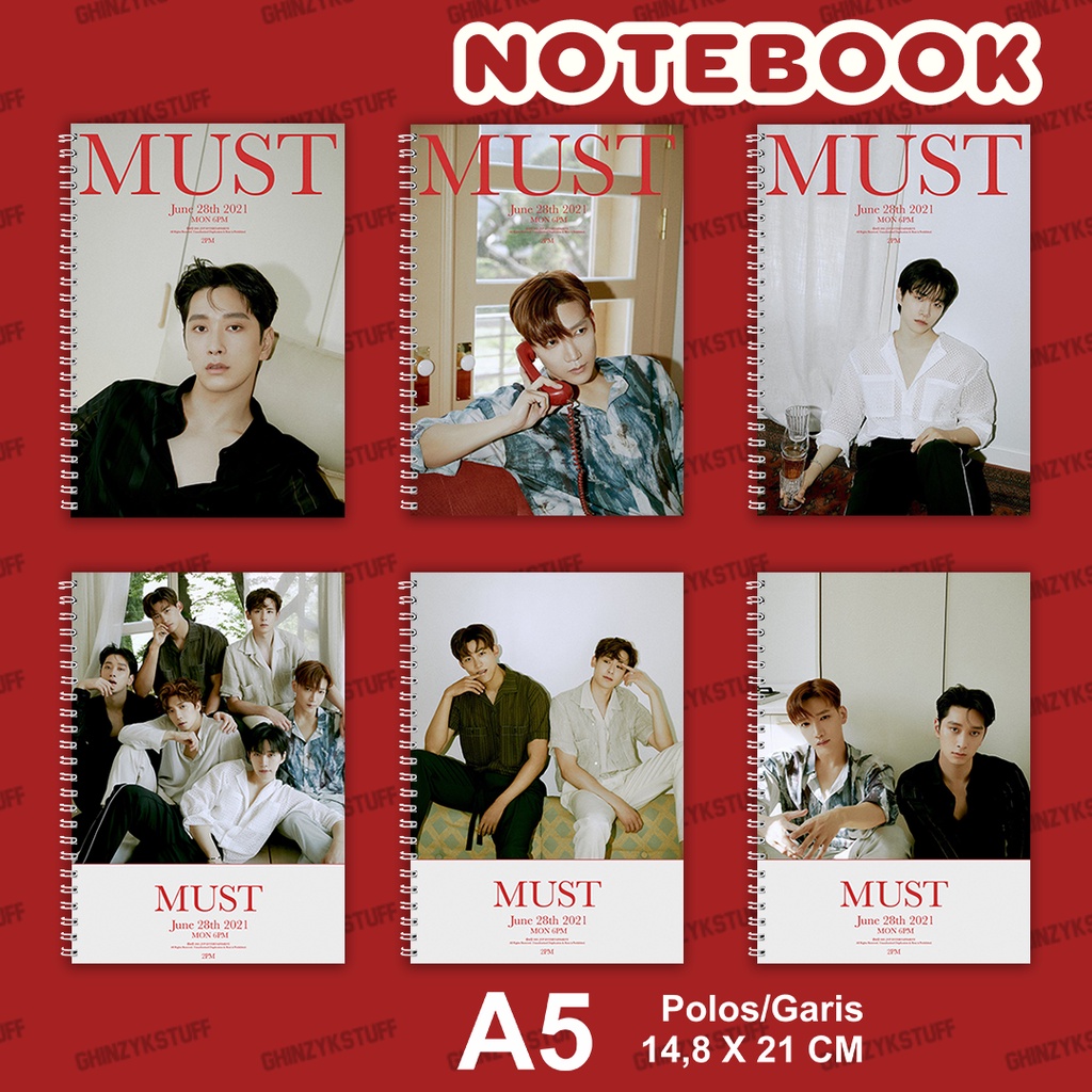

Notebook KPOP 2PM Must Light Ver Ukuran A5 14,6 cm x 21 cm