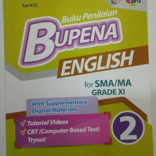 Buku Bupena Bahasa Inggris Sma Kelas Xi Erlangga Shopee Indonesia