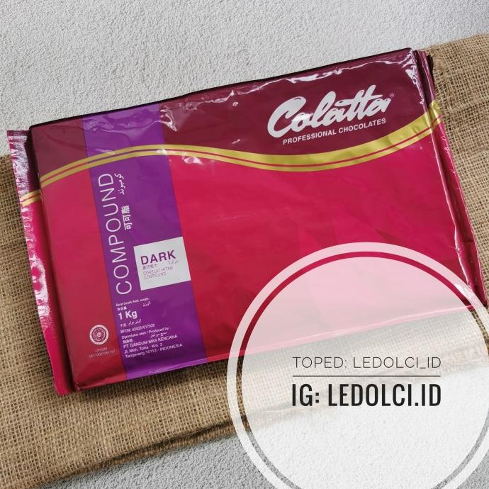 

TERMURAH! COLATTA DARK CHOCOLATE COMPOUND COKLAT MASAK BATANG 1 KG ledolci92 Juara