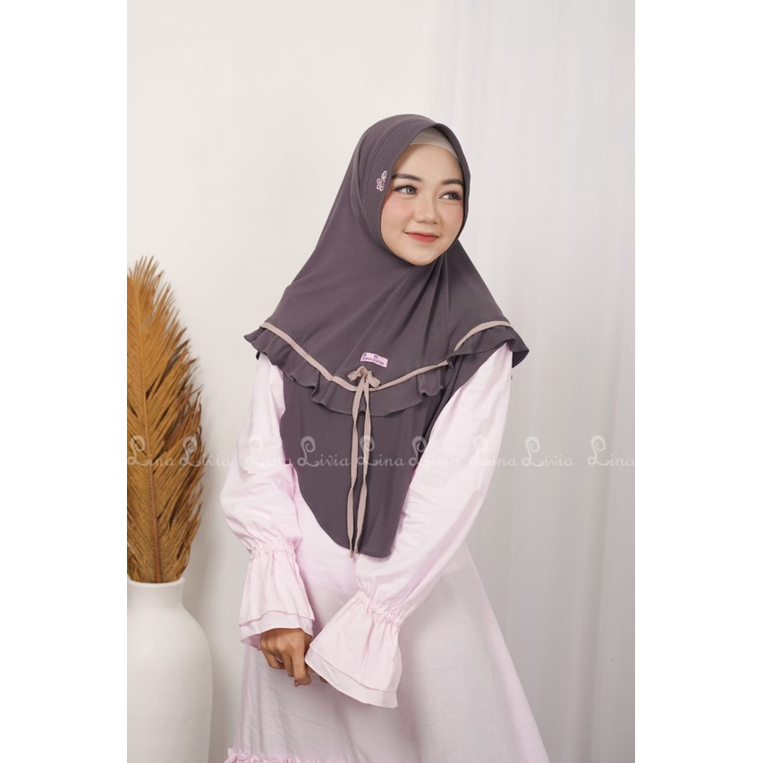 NEW ZEMIRA MOM JERSEY HIGH TWIST BY LINALIVIA HIJAB TERBARU JILBAB REBUTAN TERLARIS
