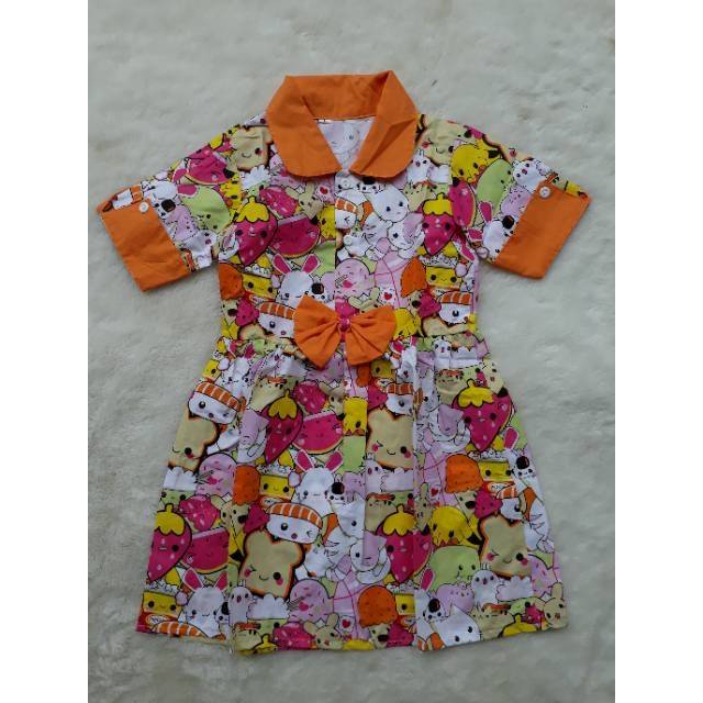 SALE Dress Katun Catra size 2 -7 tahun