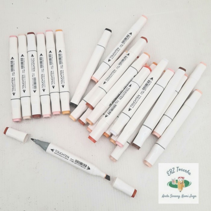

Bergaransi Touchten Alcohol Based Ink Marker Skin Tone 24 Twin Markers Dual Gilaa!!!