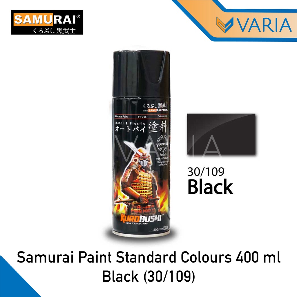 Cat Semprot Pylox Pilox Samurai Paint Kurobushi Black 30 / 109 Hitam