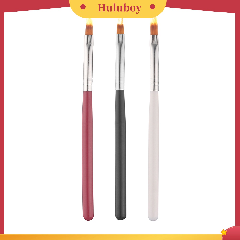 Huluboy Huluboy♡ Pen Brush Nail Art UV Gel Gradasi Gagang Plastik Untuk Manicure