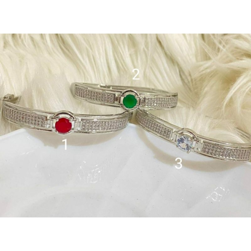 gelang tangan dewasa xuping warna silver