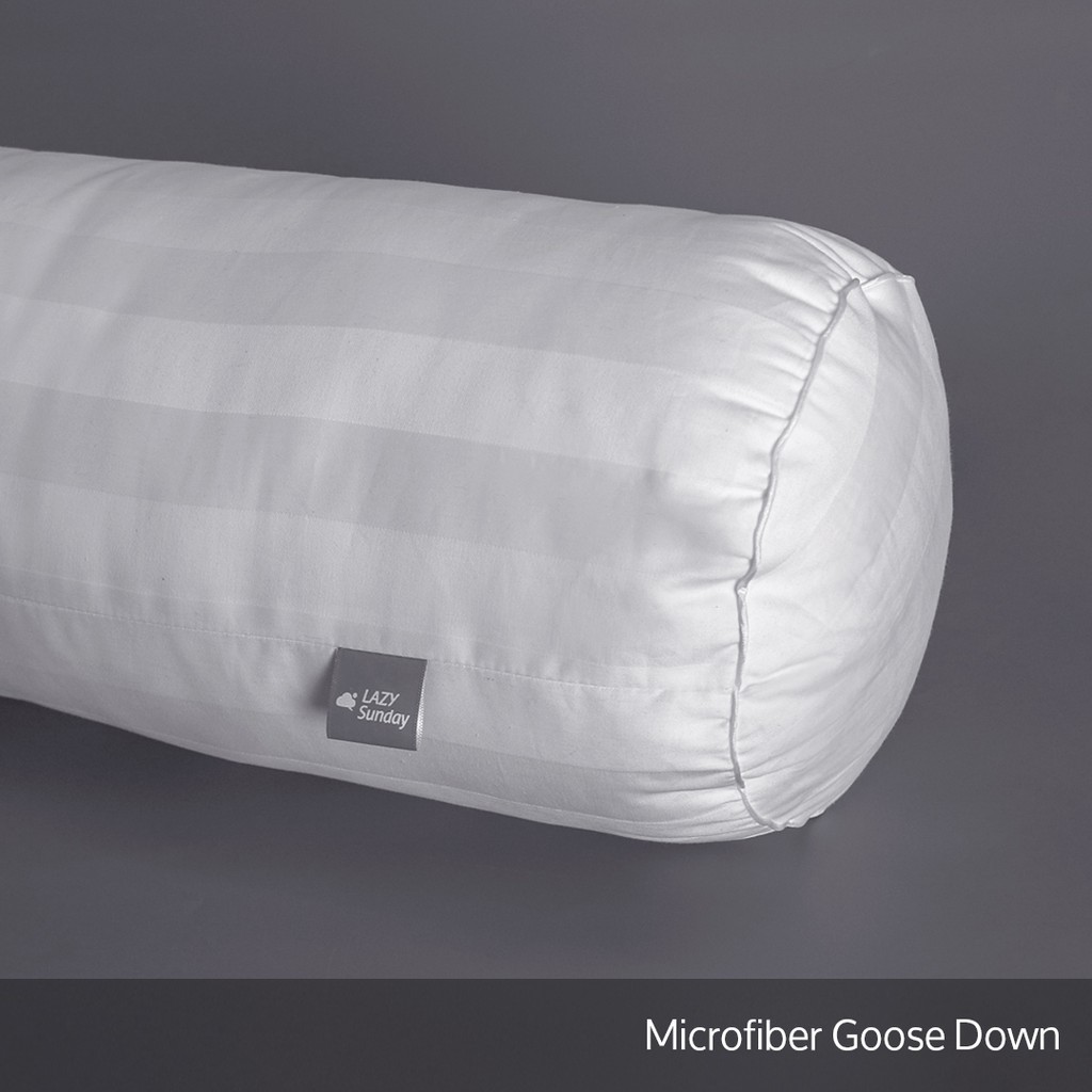 Paket 1 Bantal + 1 Guling - Super Comfy Simple - Microfiber Goose Down - LAZY Sunday