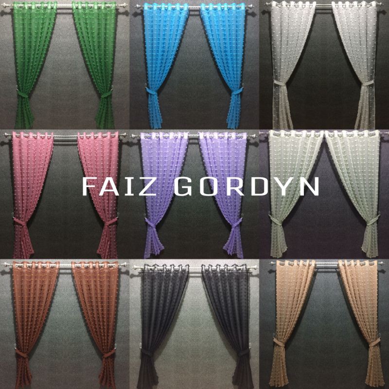 GORDEN VITRASE RUBY/VITRASE RUBY/GORDEN SMOKRING/TIRAI JENDELA