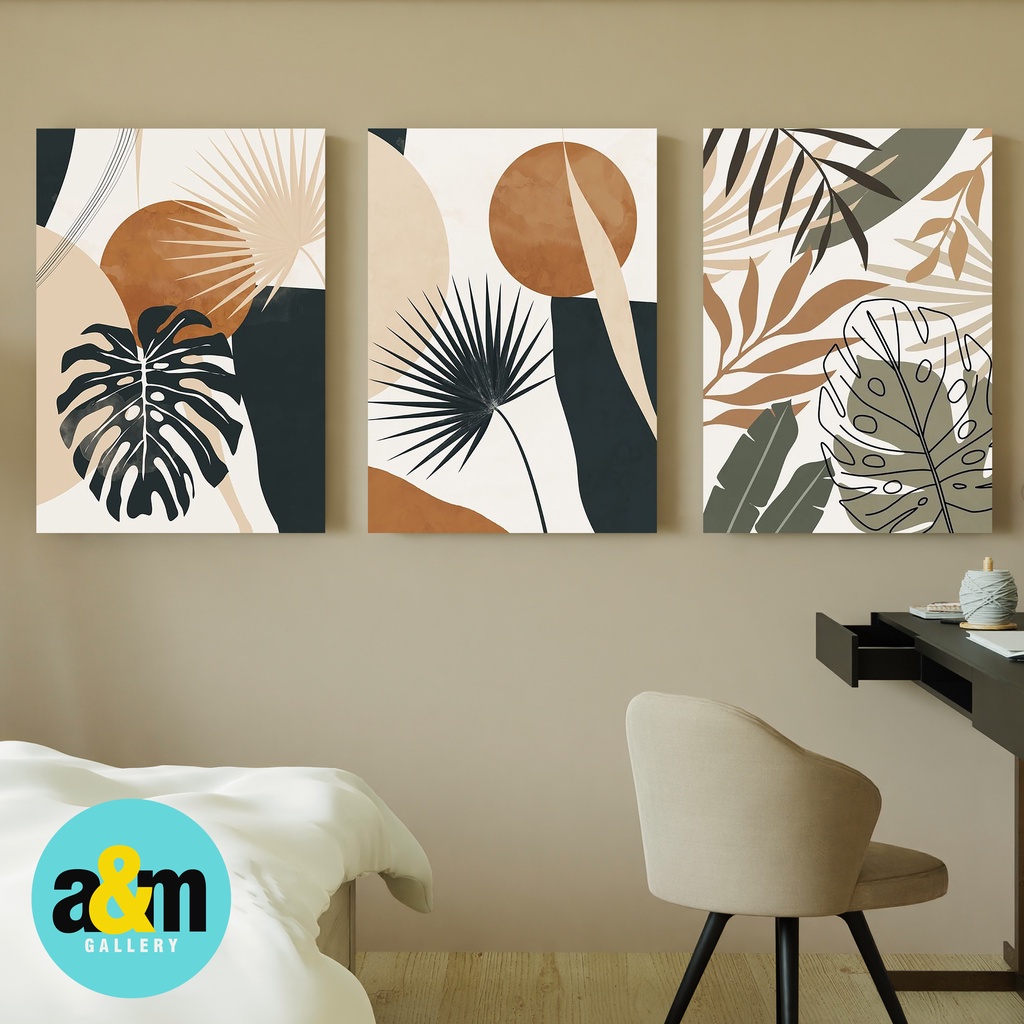 Hiasan Dinding Abstrak (A4) Pajangan Dekorasi Dinding Pajangan Rumah Wall Decor Tema Abstrak - A&amp;M