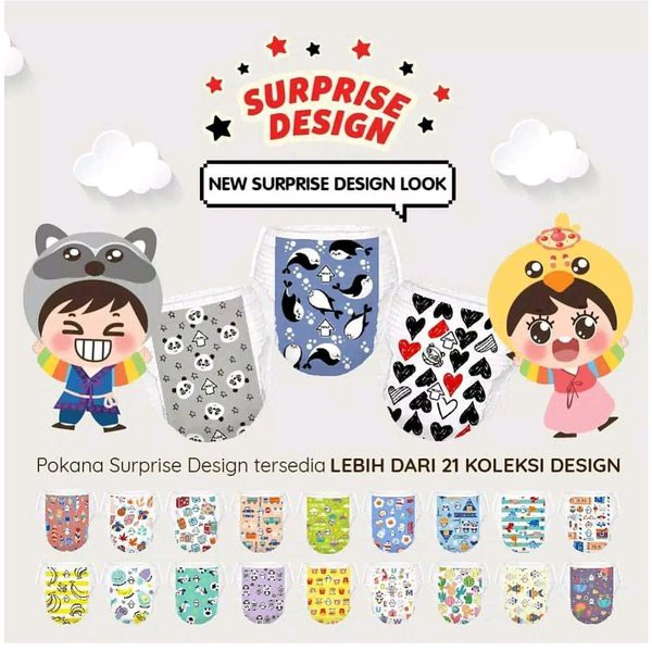 POKANA PANTS MEGA JUMBO PACK/ POPOK CELANA SEKALI PAKAI/ POPOK DENGAN DESAIN MENARIK
