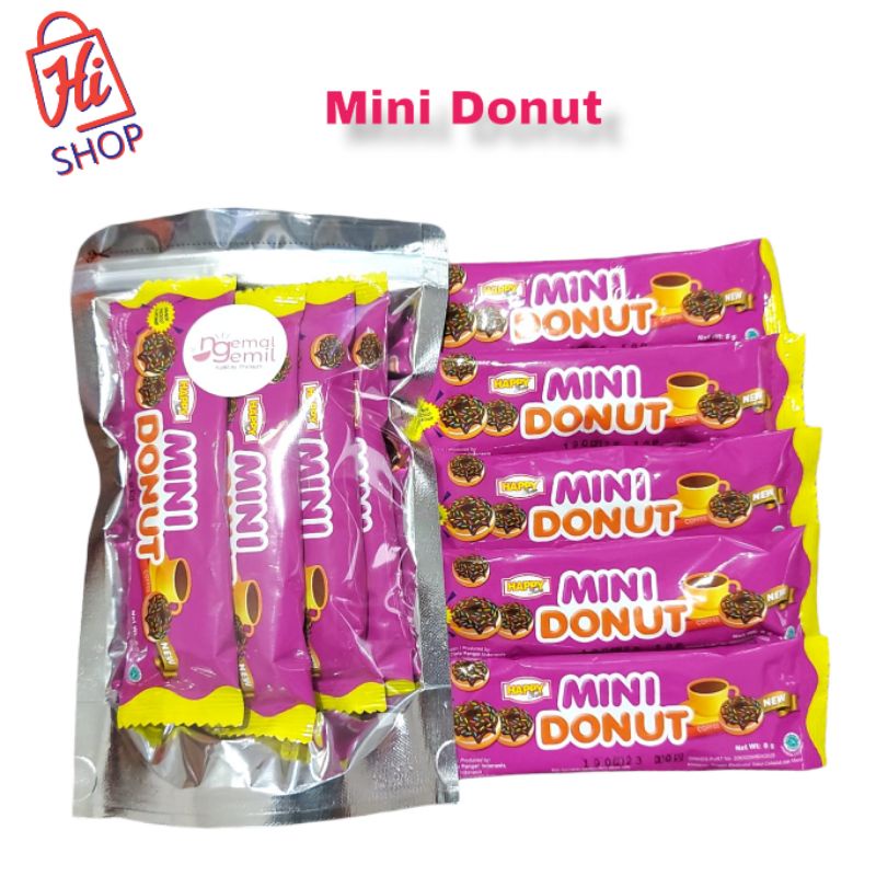 

Biskuit Mini Donut Berlapis Coklat 3in1 Kualitas Premium