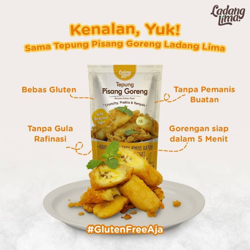 Ladang Lima Tepung Pisang goreng 200gr