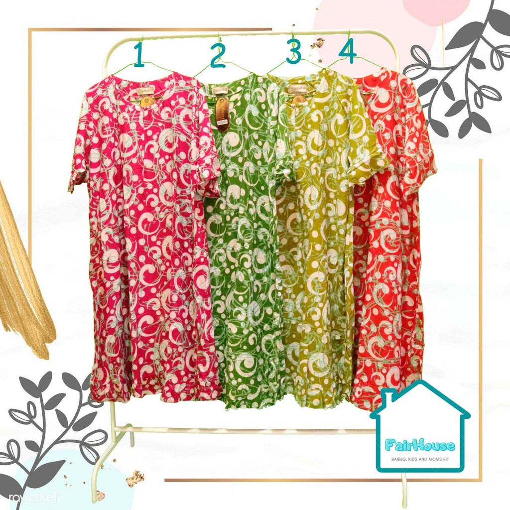 Daster Qonita by Qonita Batik Boutique | Daster Dress Batik Pekalongan Daster Menyusui Daster Busui