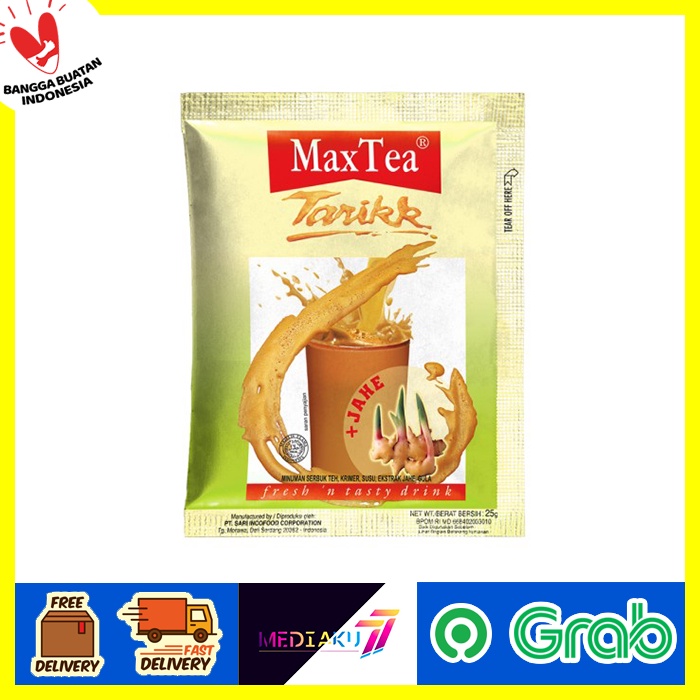 

MaxTea Tarik / Teh Susu Jahe/Minuman Herbal/TERLARIS/ JAHE ASLI