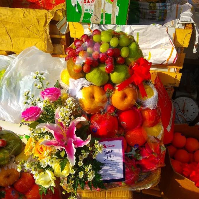 

PARCEL BUAH JUMBO+ BUNGA CANTIK EDG9646ES
